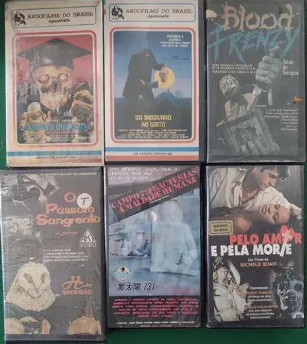 Filmes em VHS Terror Só Raridades
