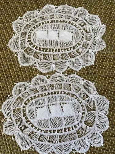 Conjunto de paninhos renda renascença