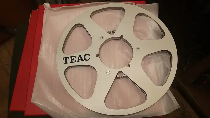 Carretel novo TEAC, u.s.a. 10,5" gravado de rolo, raro!