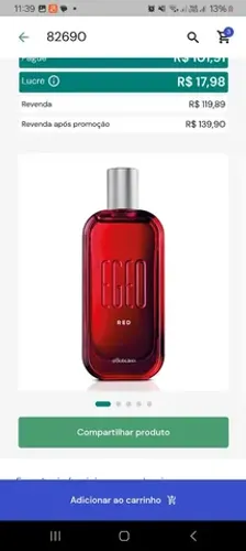 Egeo Red Desodorante Colônia 90ml