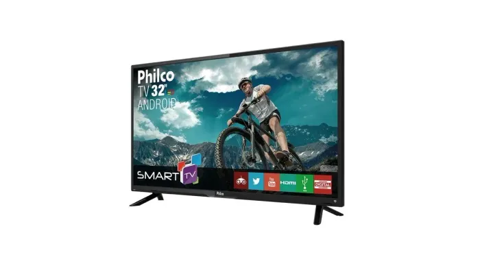PEÇAS TV PHILCO 32 POLEGADAS TELA QUEBRADA SISTEMA ANDROIDPARA RERIRADA DE PEÇAS