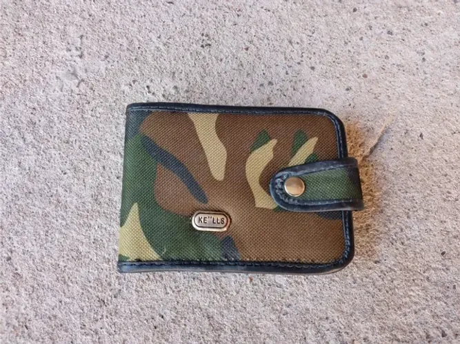 Carteira masculina camo simples 