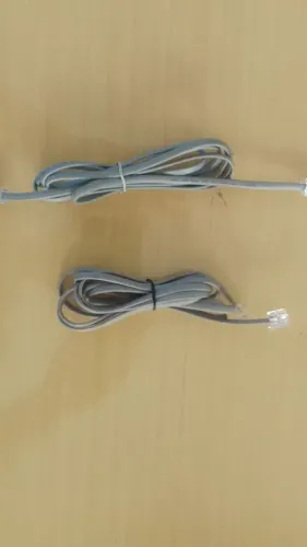 2 cabos de telefone para conectar em modem 