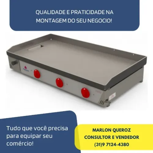 Chapa de Lanches a Gás 1M Progas