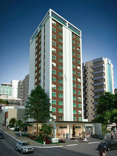 Studio mobiiado e decorado em frente ao Parcão