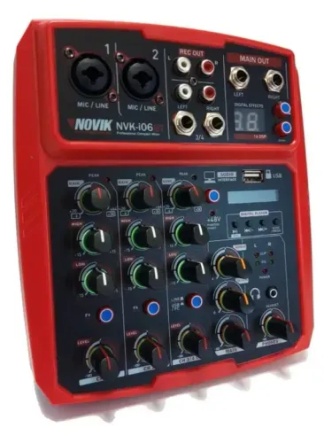 Mesa De Som Novik Nvk I06bt Usb Efeitos Bluetooth Bivolt