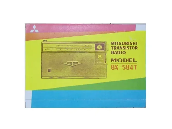 Manual Radio Mitsubishi 8X584T Em Inglês : Impressão Cores.