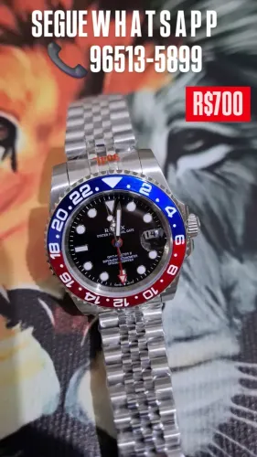 Relógio ROLEX PEPSI AUTOMÁTICO JUBILEU ENTREGAMOS