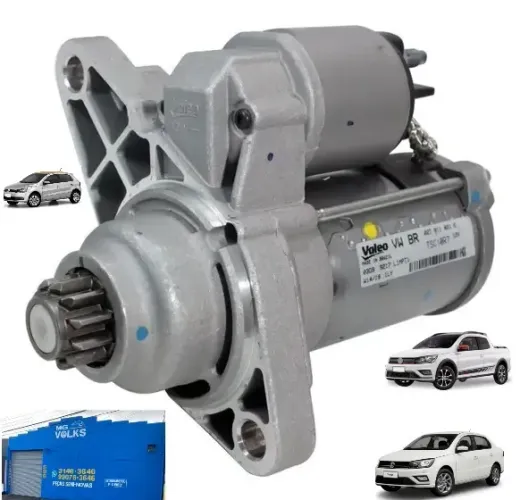 Motor de partida 11 Valeo para Gol, Voyage, Saveiro, Fox, Polo e Golf