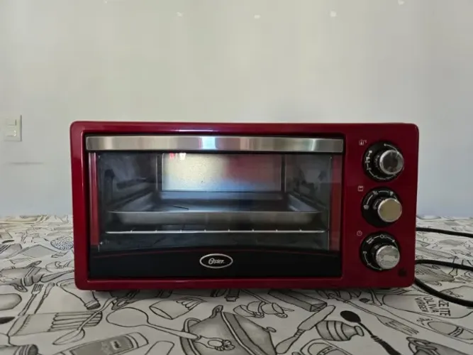 Forno Elétrico Oster Gran Taste 15l Vermelho 220v Sem Uso 