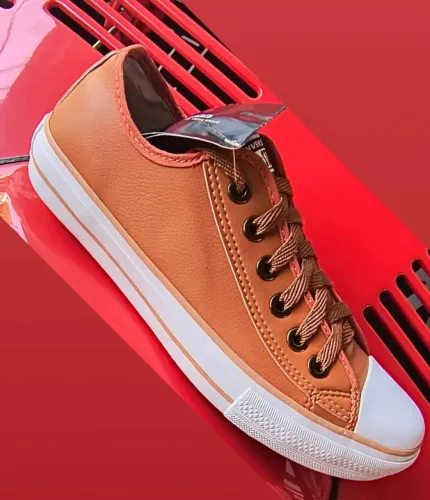 Tênis Converse All Star Casual Courino Caramelo 34 ao 43