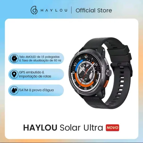 Smartwatch HAYLOU Solar Ultra Lacrados garantia
