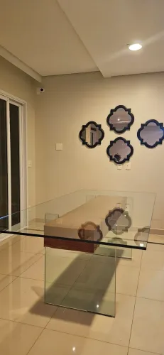Mesa de Jantar Design Exclusivo Vidro + Madeira de Demolição 