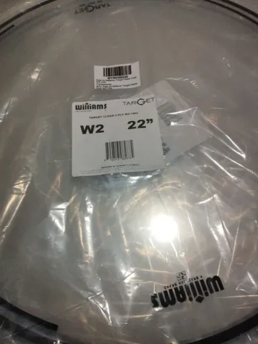 Pele de bateria Williams Target Clear 22"