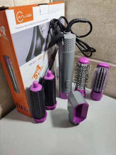 Pente elétrico Modelador de Cabelo ANJ.GG TP-5+1 Hot Air Styler