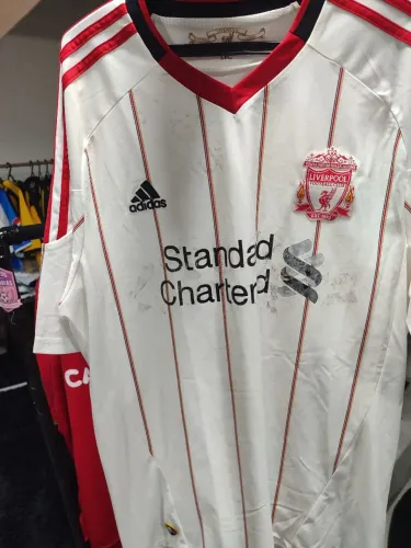 Camisa Liverpool branca. Oficial Adidas