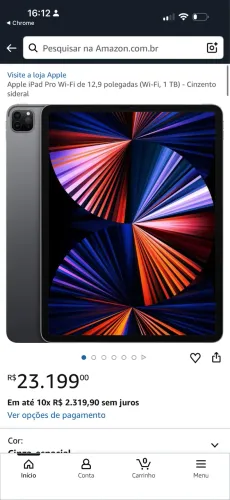iPad Pro 12.9 por 5ª Geração - 1TB + Magic Keyboard Apple