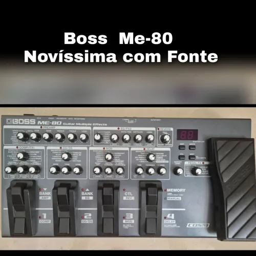 Pedaleira Boss Me-80 Novíssima com Fonte