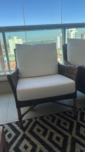 Poltrona Couro Trançado Depósito Santa Fe