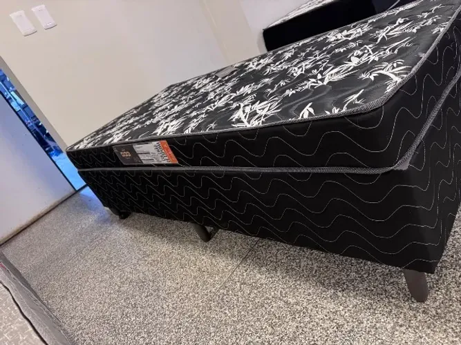 Cama D33 solteiro Box e colchão selado Inmetro Mega Oferta