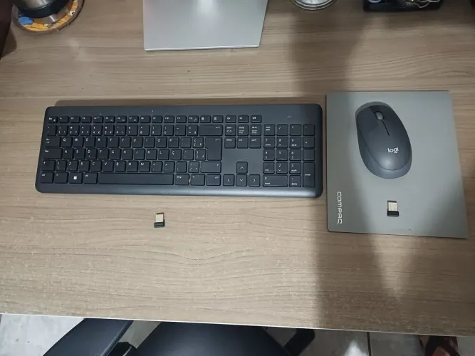Kit teclado e mouse sem fio