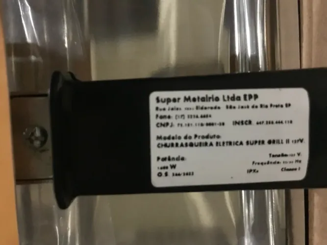 Churrasqueira Elétrica Super Grill II 127V - Super Metalrio