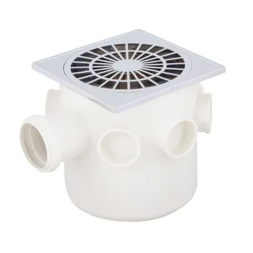 caixa sifonada quadrada cromada DN 150 equation