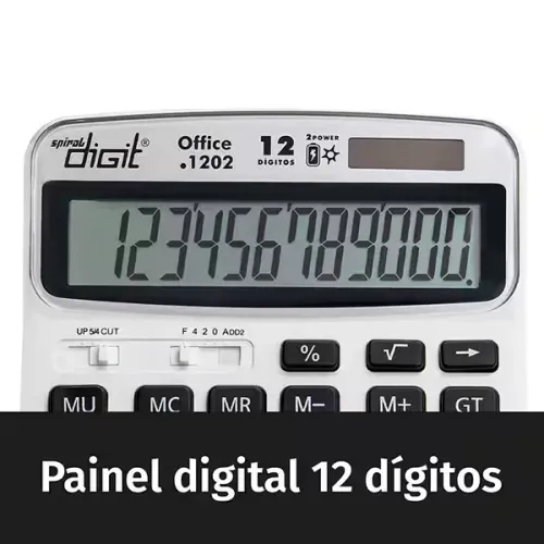 Calculadora Eletronica digital 12 digitos  - DIGIT OFFICE 1202