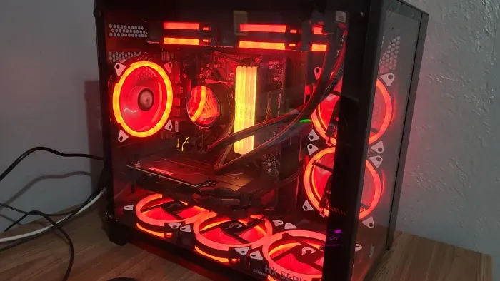 PC Gamer com LED Vermelho - Desempenho Incrível