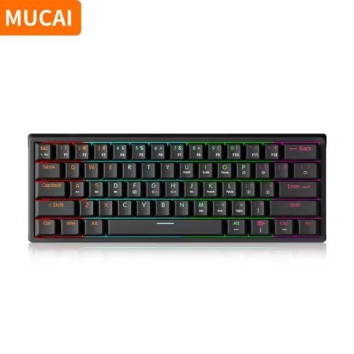 Teclado Mecânico MUCAI MK-61 HEI (Mini 60%, 61 Teclas) 