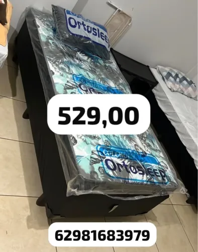 Cama box colchão solteiro