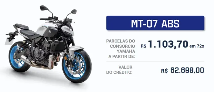 MOTOVESA YAMAHA| CONSORCIO YAMAHA MT 07 CONNECTDE 