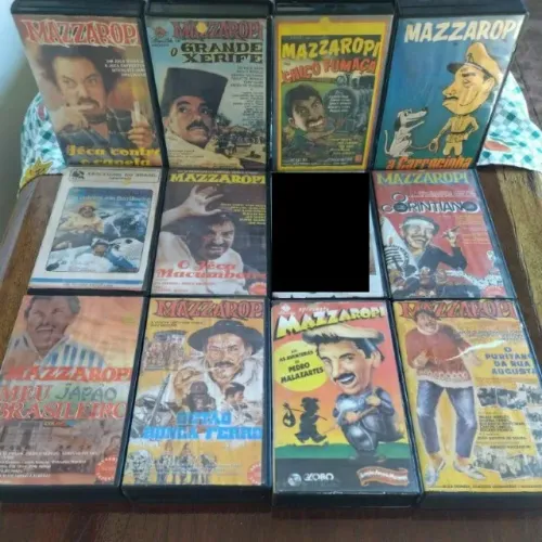 fitas de vídeo vhs de filmes do Mazzaropi