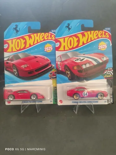 Combo Hot Wheels Ferrari F40 Competizione e 365 GTB4 Competizione