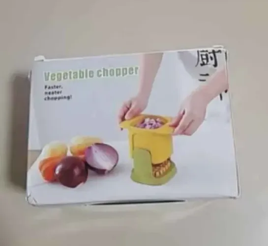Cortador De Vegetais Multifuncional Lâminas Aço Inox