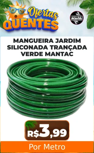 Mangueira De Jardim Trançada Verde