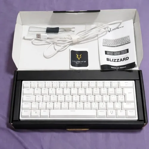 TECLADO MECÂNICO HUSKY BLIZZARD RGB | GATERON RED