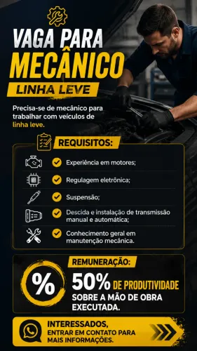 VAGA MECANICO AUTOMOTIVO
