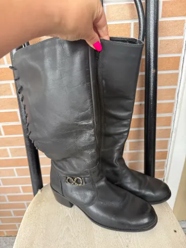 Bota montaria em couro Rosa Ribeiro