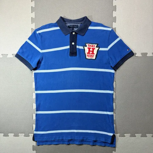 POLO TOMMY HILFIGER KOSZULKA STRIPED BLUE