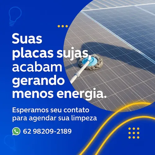 Limpeza e Manutenção em sistemas de Energia Solar
