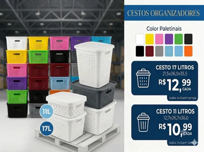 PROMOÇÃO cestos organizadores 