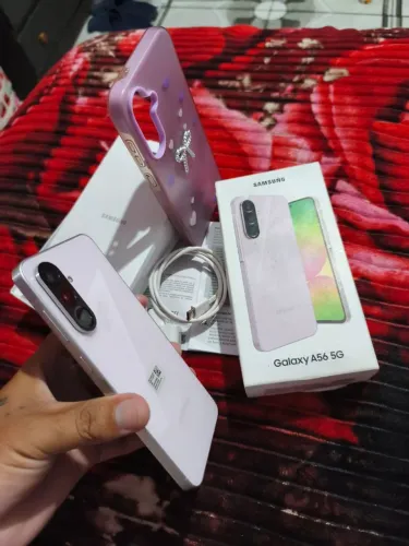 Vendo Galaxy A56 5G 128GB e 8GB de Ram Novo sem marcas de uso com caixa e acessórios
