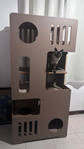 Torre Ferpa Design Gatos Grandes - modelo Duque marrom