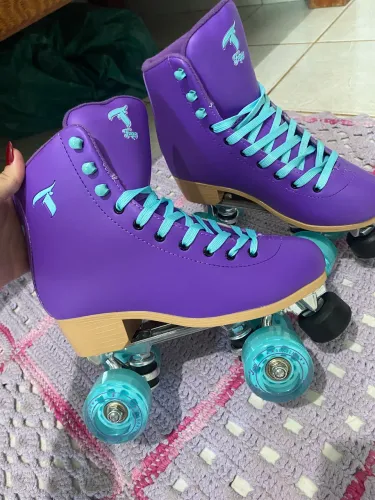 PATINS QUAD TRAXART FOXXY ROXO - TAMANHO 37/38