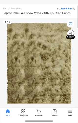 Tapete São Carlos 2m X 3m Bege 