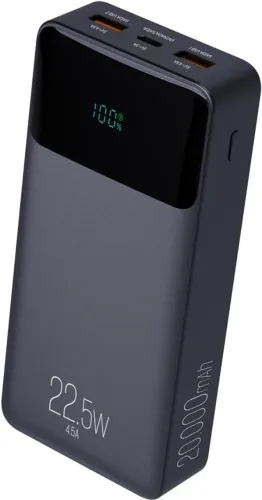 Power Bank Pro 20000mAH, Bateria Portátil Universal, Carga Rápida, Display Indicador