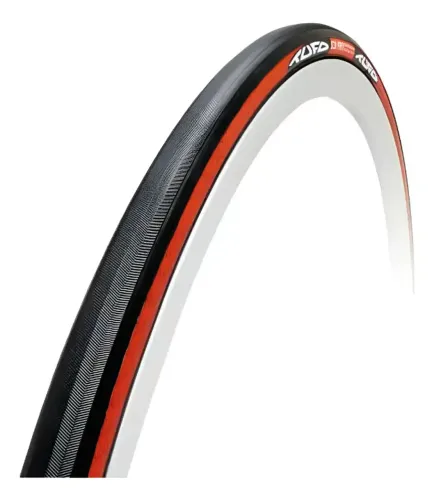 Pneu Tubular Tufo S33 Pro 700x24 - 115 Psi - Preto/vermelho