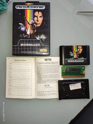MoonWalker Mega Drive Tectoy CIB com caixa plástica Tectoy 100% original