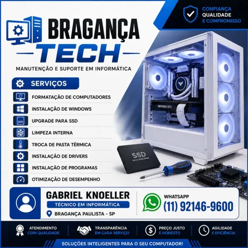 REPARO/FORMATAÇÃO/LIMPEZA/MAIS De computadores!